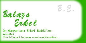 balazs erkel business card